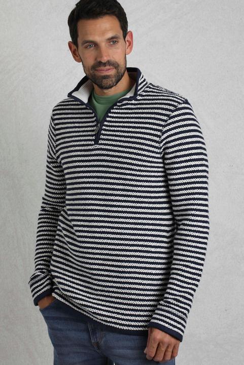 Immagine prodotto Weird Fish Shorling Maglione Strisce Cerniera ad un quarto Uomo (4XL)
