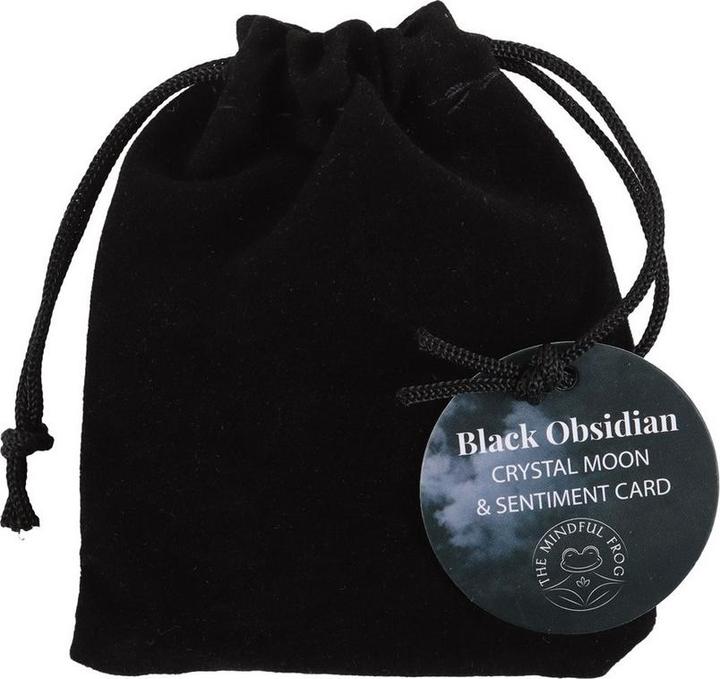 Actual product image Something Different The Darkest Nights Obsidian Moon Decorative Crystal