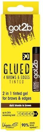 Produktbild Schwarzkopf Got2b Glued Brows & Edges Tinted Gel Dark Brown 16ml (Dunkelbraun)