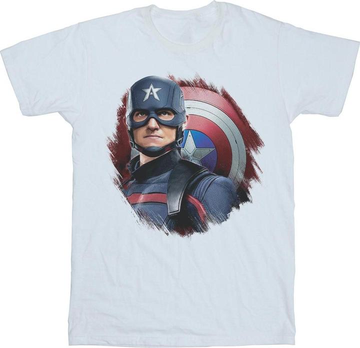 Produktbild The Falcon And The Winter Soldier Captain America Stare TShirt (4XL)