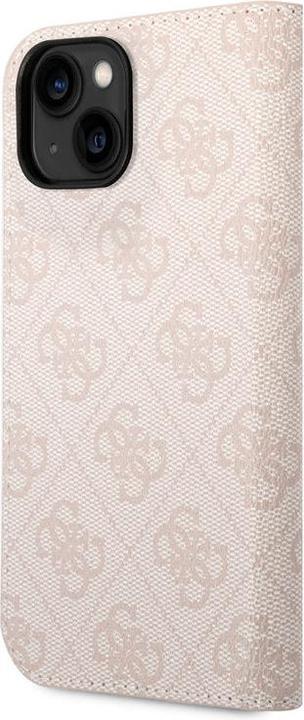 Produktbild Guess GUBKP14SHG4SHP iPhone 14 6,1" różowy/pink book 4G Vintage Gold Logo (Apple iPhone 14)