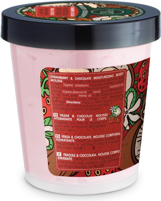 Image du produit Organic Shop Chocolat aux fraises (Crème pour le corps, 450 ml)