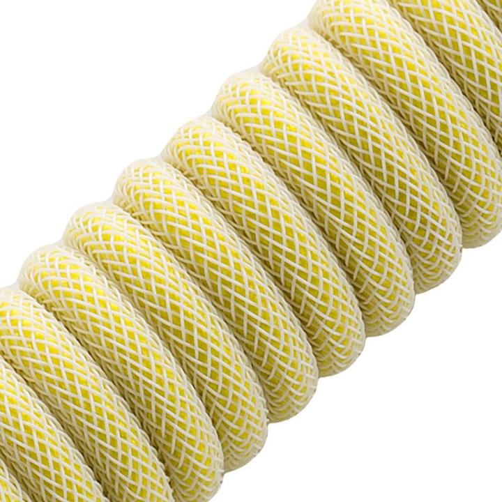 Produktbild CableMod Classic Coiled Keyboard Cable USB-C zu USB Typ A, Lemon (1.50 m, USB 2.0)