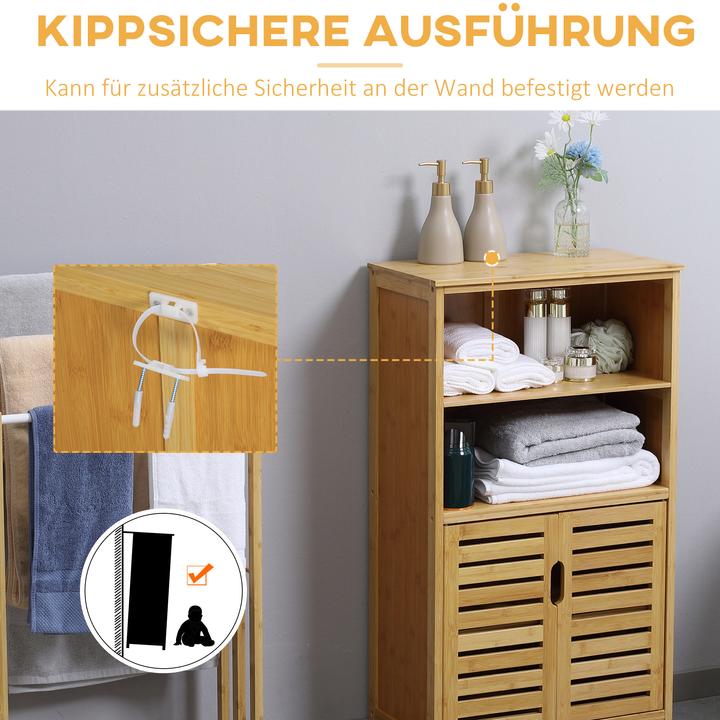 Immagine prodotto Kleankin Mobile da bagno con ante a persiana