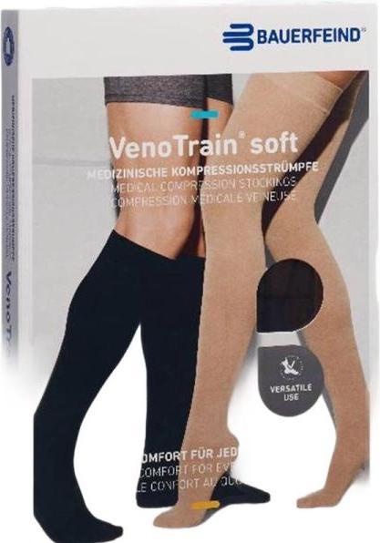 Actual product image Veno Train SOFT AG KKL2 normal/long Haftband Mikronoppe offene Fussspitze schwarz (S)