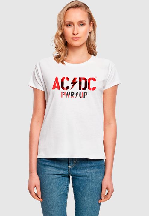 Actual product image Merchcode Ladies ACDC - PWRUP Photo Logo Box Tee - 165701 (XL)