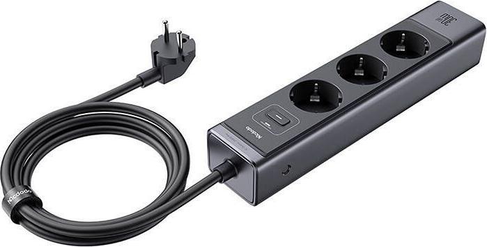 Image du produit Mcdodo GaN 6-in-1 power strip CH-0620, 30W (6 x, USB-C, USB-A, 1.50 m)