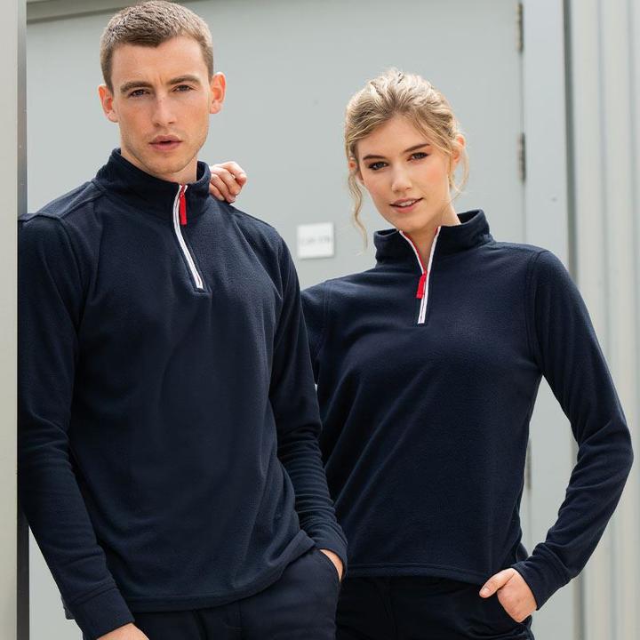 Immagine prodotto Finden & Hales Top in pile con zip al collo e maniche lunghe (L)