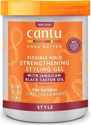 Produktbild Cantu Kräftigendes Styling-Gel mit jamaikanischem Schwarzem Rizinusöl 524g (Haargel, 524 ml)