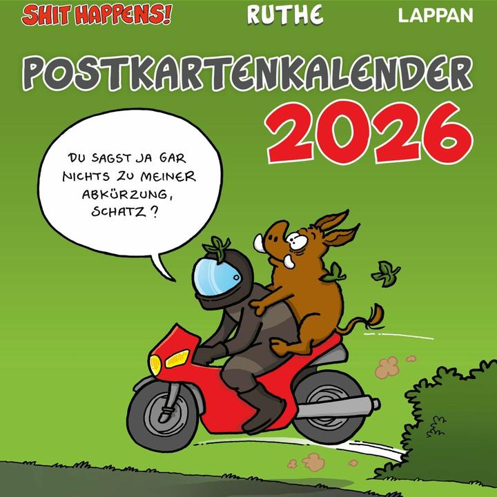 Produktbild Shit happens! Postkartenkalender 2026 (Deutsch)