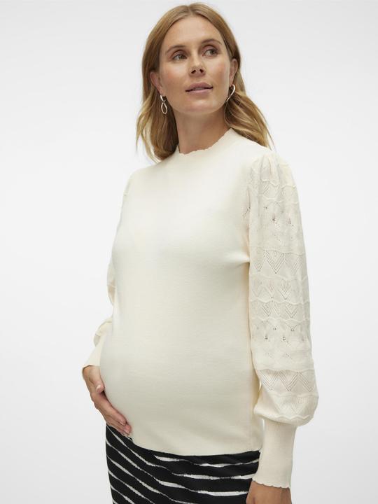 Immagine prodotto Vero Moda Maternity Vestibilità regolare Collo alto Maniche a palloncino Pullover Top in maglia (L)