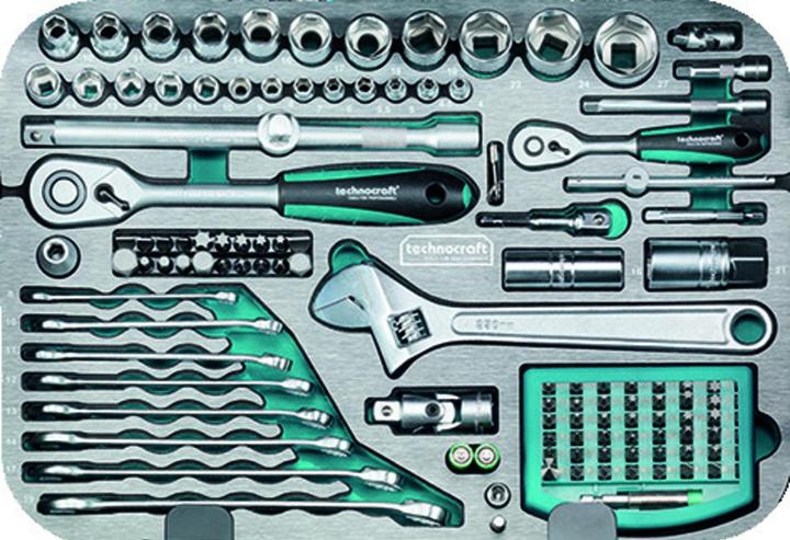 Produktbild technocraft ABS-Werkzeugkoffer PRO CHROME 185-tlg (185 Teile)