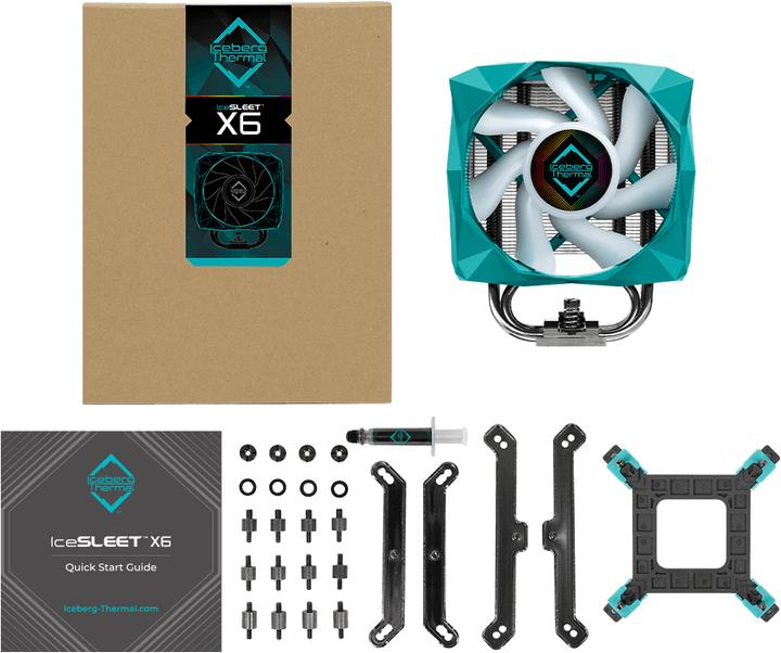 Actual product image Iceberg Thermal IceSLEET X6 - RGB - AM4/Intel (159 mm)