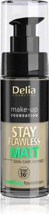 Image du produit Delia Cosmetics Cosmetics Stay Flawless Mattifying Foundation 16H No. 406 Cookie 30ml