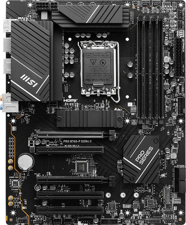 MSI PRO B760-P DDR4 II (LGA 1700, Intel B760, ATX)