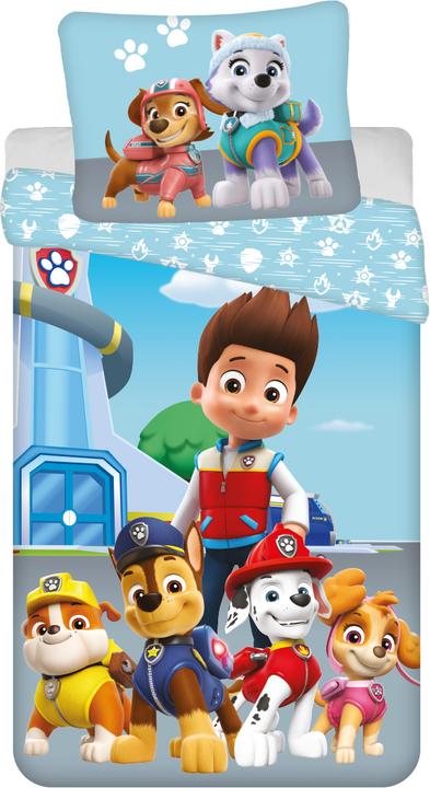 Productafbeelding Tinisu Paw Patrol kinderbeddengoed - zacht katoen 140x200 cm kussen en dekbed