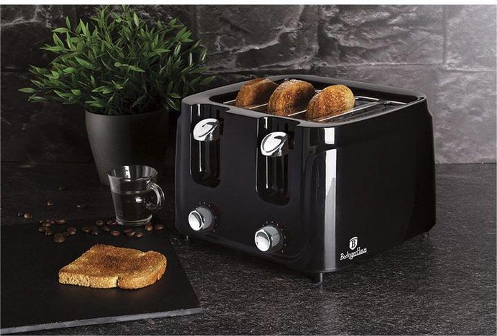 Produktbild BerlingerHaus BH9241 Toaster, 4 slices Black Silver Collection blacksilver