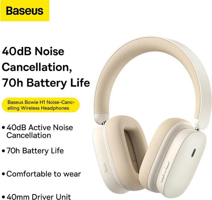 Image du produit Baseus Bowie H1 (ANC, 40 h, Filaire)
