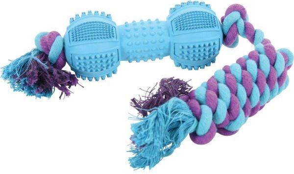 Actual product image Zolux Rubber bar with 12 cm rope (Dog chew toy)
