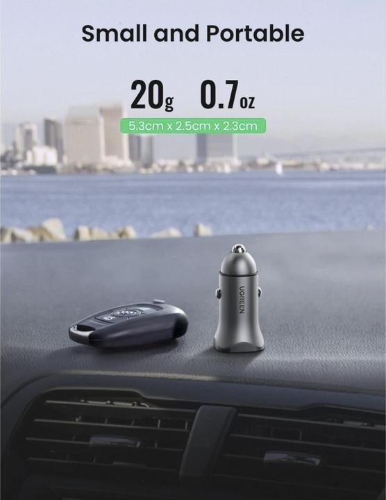 Actual product image Ugreen Car Charger