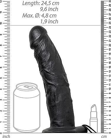 Image du produit RealRock Vibrating Hollow Strap-on No Balls - 8" / 20,5 cm