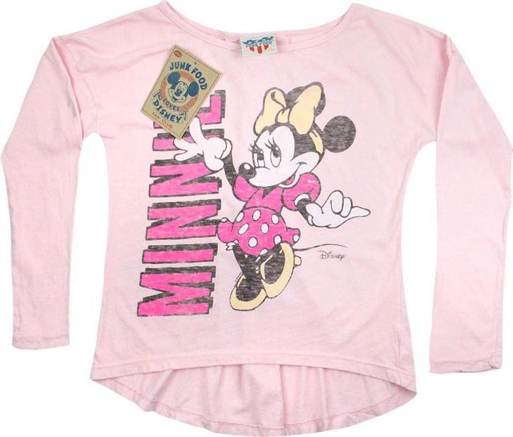 Immagine prodotto Junk Food Top Topolina Disney Manica Lunga Ragazze (M)