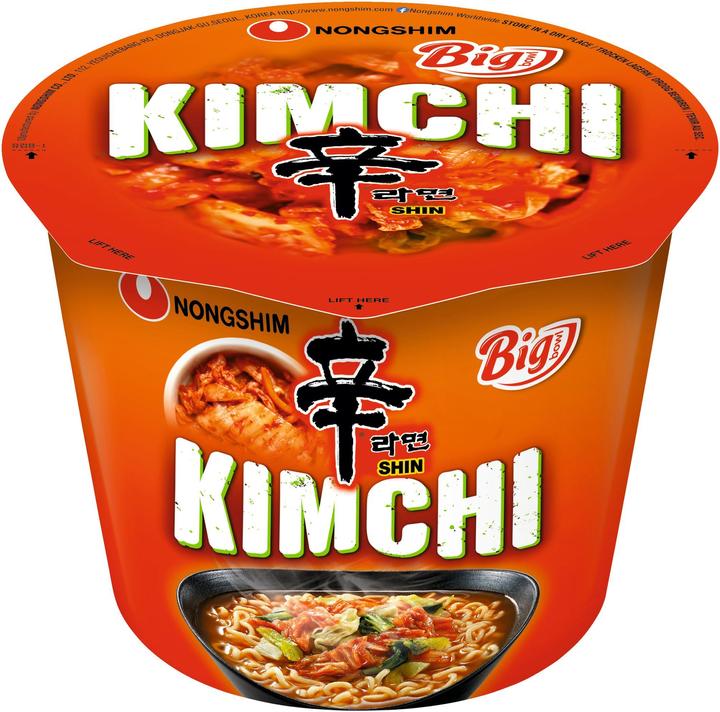 Actual product image Nongshim Instant Cup Noodles, Kimchi Big Bowl (112 g)