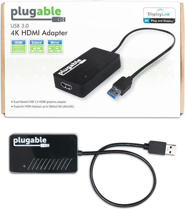 Produktbild Plugable USB 3.0 - HDMI 4K Adapter (USB-A)