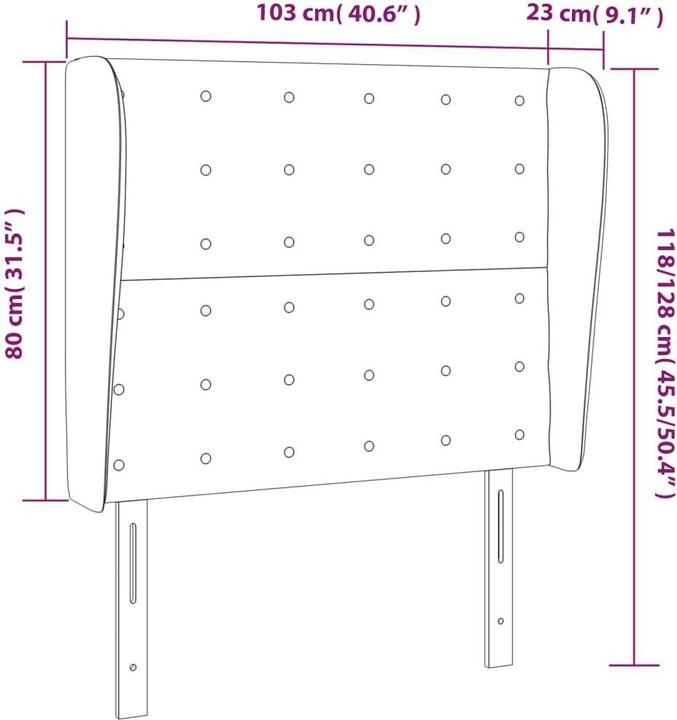 Actual product image VidaXL Olova (103 x 23 x 128 cm)
