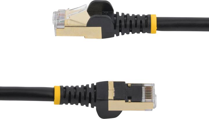 Image du produit StarTech Câble de brassage Cat6a 0.5m Black (STP, CAT6a, 0.50 m)