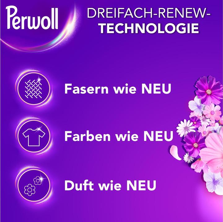 Produktbild Perwoll Renew Flüssig Color Blütenrausch (52 Waschgänge, Flüssigwaschmittel)