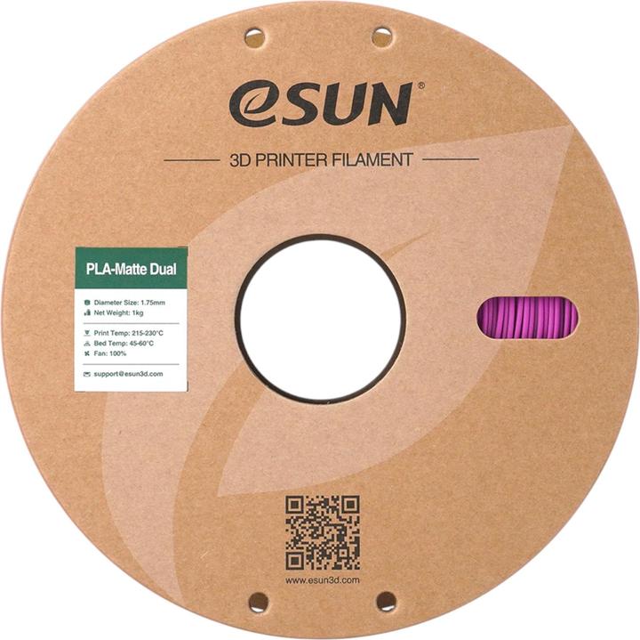 Produktbild eSUN PLA MATTE DUAL 1,75mm GREEN PINK 1kg (PLA, 1.75 mm, 1360 g, Mehrfarbig)