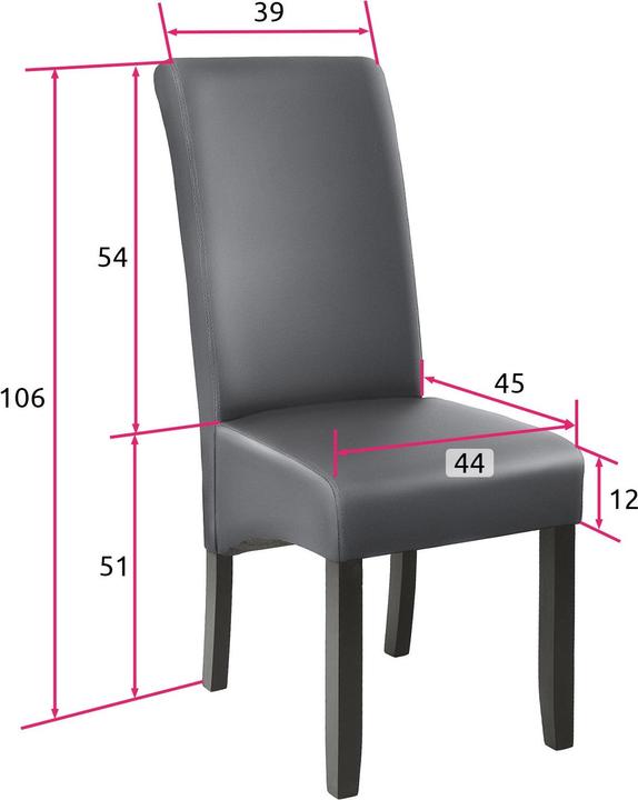 Immagine prodotto tectake 8 sedie da sala da pranzo con seduta ergonomica