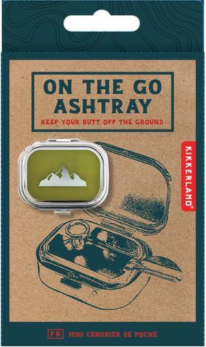 Actual product image Kikkerland Mountains On The Go Ashtray