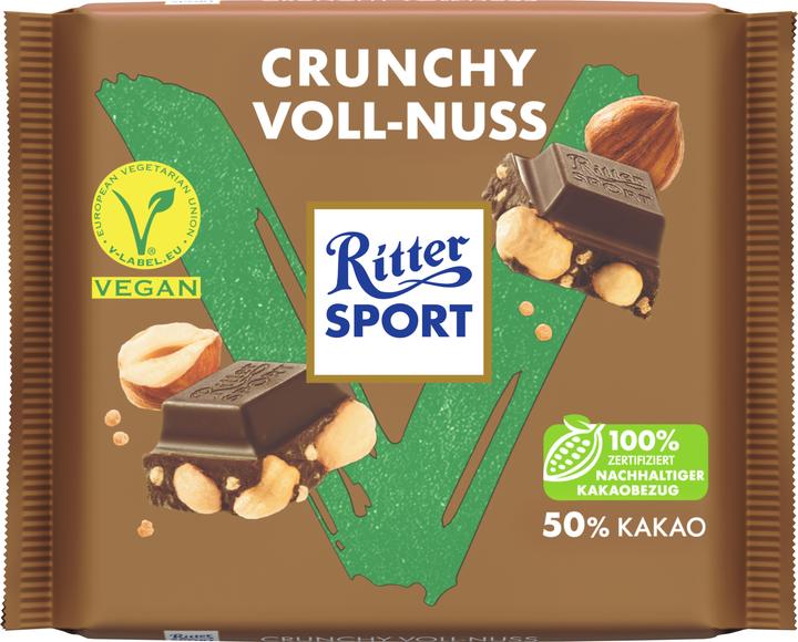 Produktbild Ritter Sport Vegan Crunchy Voll-Nuss (100 g)