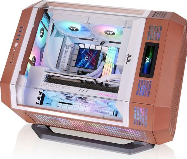 Actual product image Thermaltake The Tower 600 Mocha Mousse