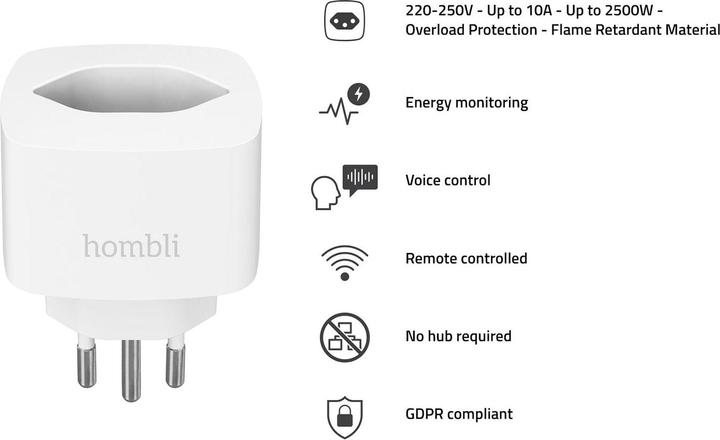 Image du produit Hombli Smart Swiss Socket 2+1
