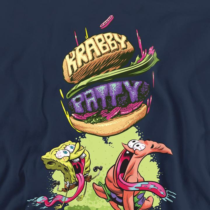 Immagine prodotto Spongebob Squarepants Krabby Patty From The Sky Felpa Adulto Unisex (XL)