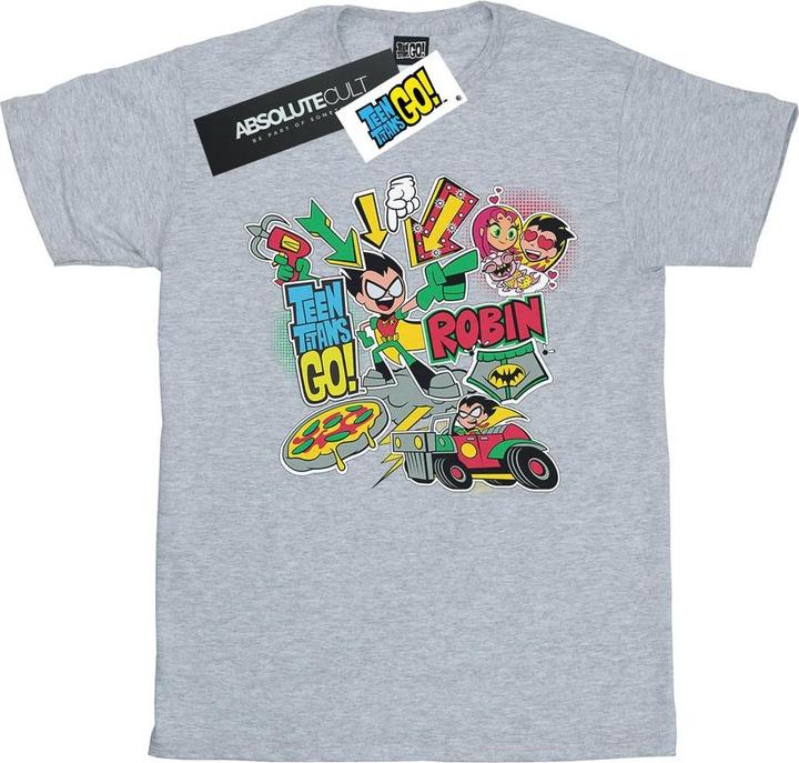 Teen Titans Go Robin Montage TShirt Mädchen