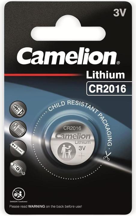 Immagine prodotto Camelion CR2016-BP1 - Batteria usa e getta - CR2016 - Litio - 3 V - 1 pezzo(i) - 55 x 3 x 190 (1 pz., CR2016, 75 mAh)