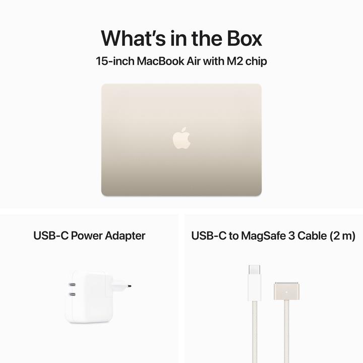 Produktbild Apple MacBook Air – 2023 (15", M2, 16 GB, 1000 GB, CH)