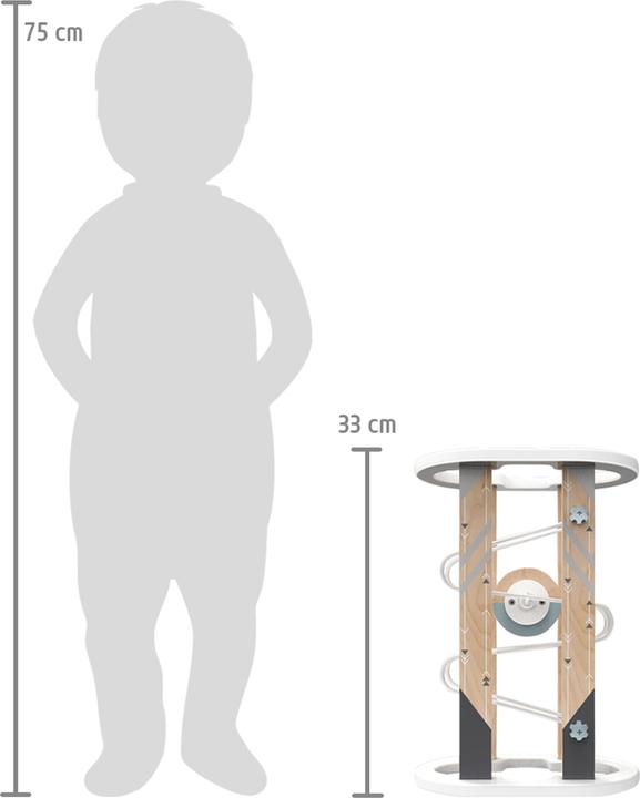 Actual product image small foot Magnetic ball track