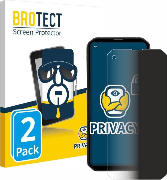 Produktbild BROTECT Sichtschutzfolie Anti-Spy Privacy Folie Blaulicht-Schutz (2 Stück, Blackview BL6000 Pro)