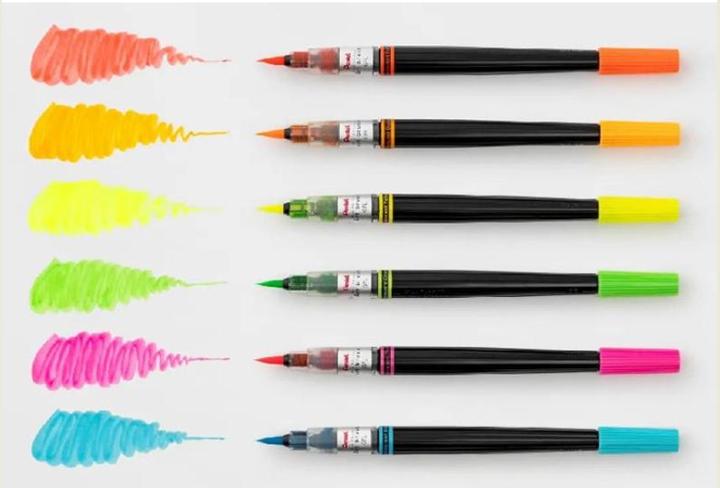 Image du produit Pentel Feutre Color Brush Neon color edition, orange (Orange)