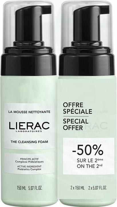 Actual product image Lierac Cleansing Foam 2x150ml (Foam, 300 ml)