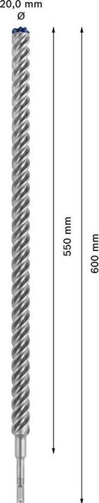 Actual product image Bosch Professional Zubehör Expert SDS plus-7X hammer drill, 25 x 550 x 600 mm (25 mm)