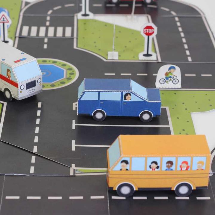 Produktbild Pukaca Papierspielzeugset. Fahrzeuge auf Strasse (Deutsch)