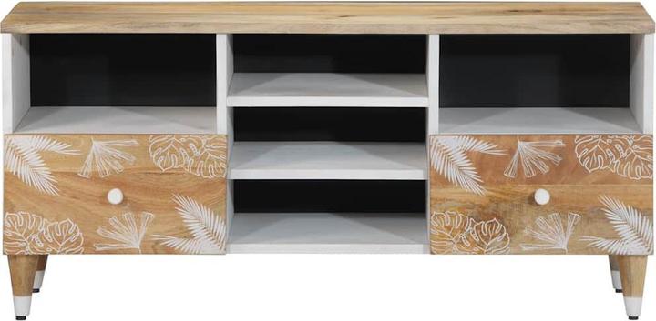 Image du produit VidaXL Meuble TV 100x33,5x46 cm en bois massif de manguier
