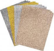 Trimcraft Mix di carte glitterate - Basics, A5, autoadesive (12 x)