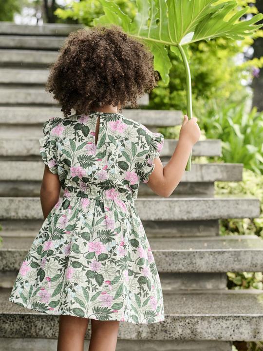 Actual product image Vertbaudet Mädchen Musselinkleid mit Boho-Print (86)
